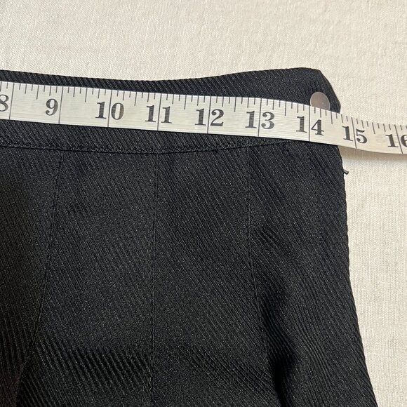 H&M Divided Pleated Mini Skirt Black Tennis Cheer Skirt Ribbon Trim Size 8 - Picture 7 of 9